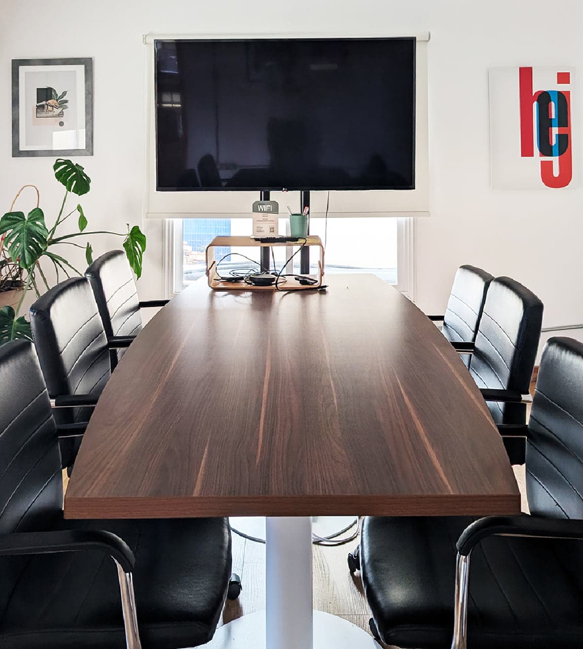 Meeting room setup at Native coworking