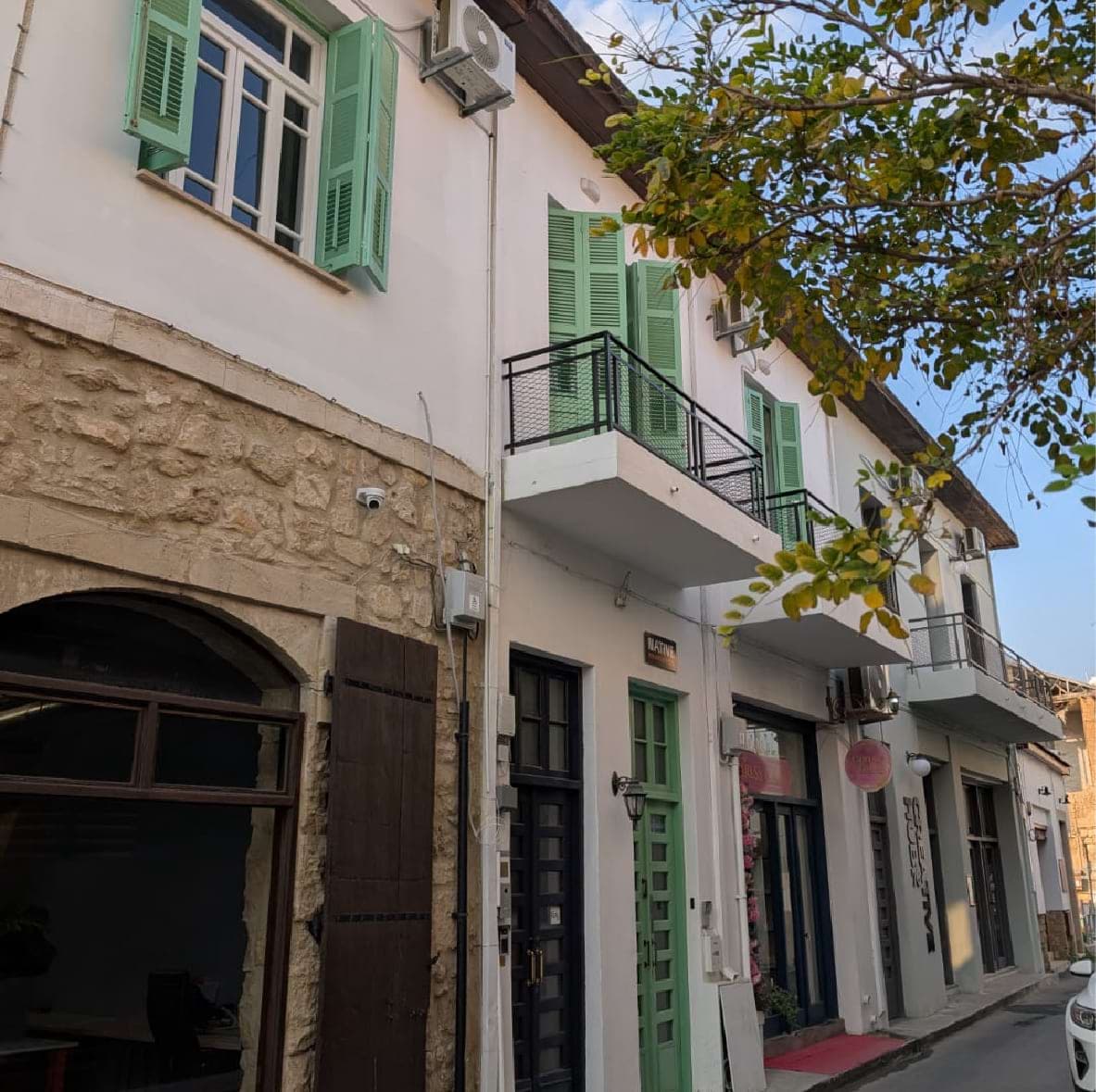 Street-facing exterior of Native Private Offices at 78A Konstantinou Kalogera in Larnaca