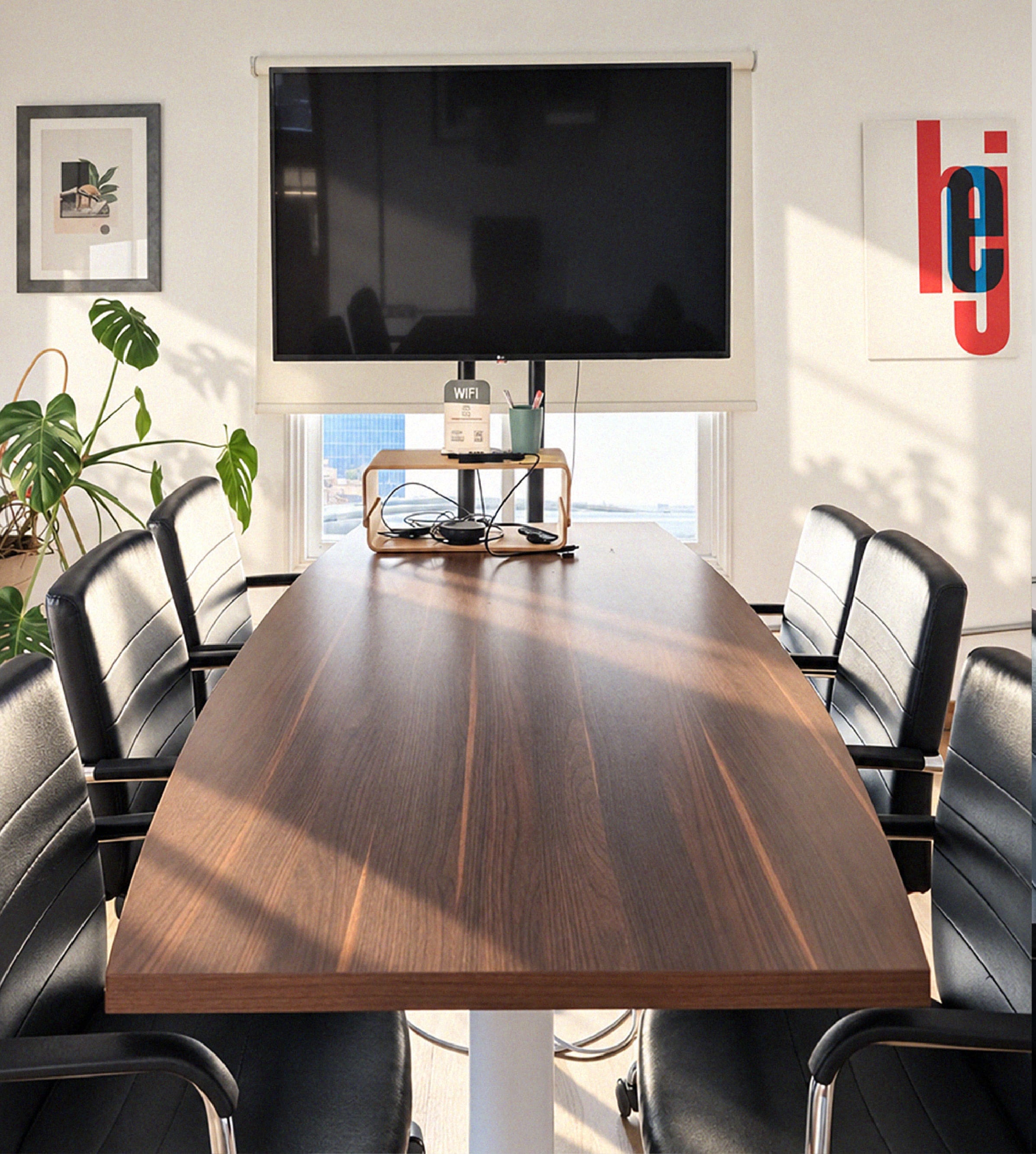 Meeting room setup at Native coworking